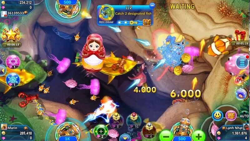 Bắn cá Thần Tài – Đổi tiền game thợ săn cá 